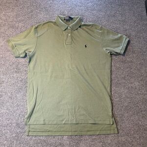 Polo Ralph Lauren Olive Green Short Sleeve Polo Shirt Men’s L